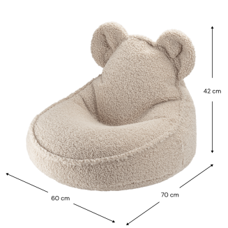  Wigiwama Bear Teddy Biscuit Children's Pouf - 2