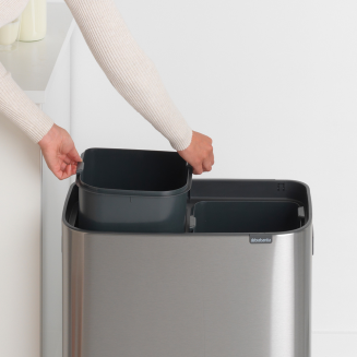 Kosz Brabantia Bo Touch Bin 2x30 l Matt Steel Fingerprint Proof - 7
