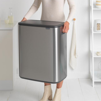 Kosz Brabantia Bo Touch Bin 2x30 l Matt Steel Fingerprint Proof - 10