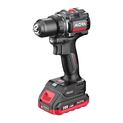 Wiertarko-wkrętarka bezszczotkowa MOVA PD80K 20V 80Nm  (bateria i ładowarka w zestawie)