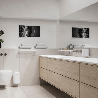 Półka prysznicowa Zone Denmark Rim White 22 cm - 2