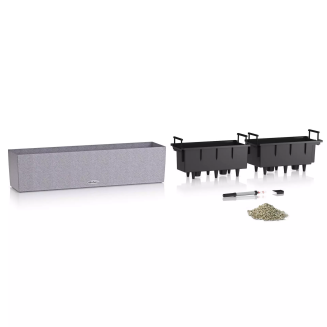 Donica Lechuza Balconera Stone 80 | 100 piaskowy beż - 2