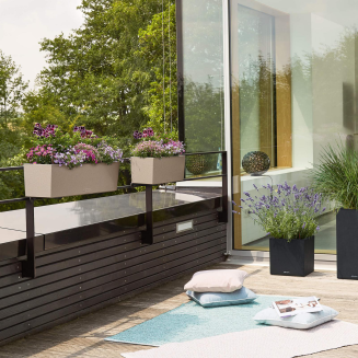 Donica Lechuza Balconera Stone 80 | 100 piaskowy beż - 6