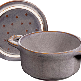 Staub Mini Cocotte Okrągły - 200 ml, Antyczny szary - 3