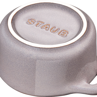 Staub Mini Cocotte Okrągły - 200 ml, Antyczny szary - 4