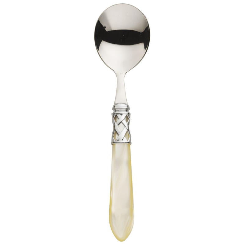 Łyżka do zup Casa Bugatti Aladdin Ivory/Steel