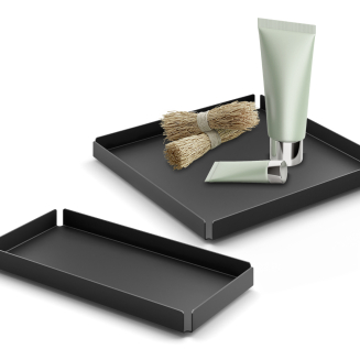 Zack Potes decorative tray black 20x20 cm - 2