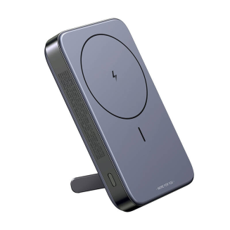 Powerbank magnetyczny 10000mAh Ugreen PB206, USB + USB-C, 20W z funkcją podstawki (czarny) - 3