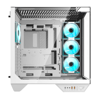  DARKFLASH DY470 computer case + 4 fans (white) - 2