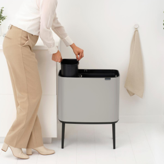 Kosz Brabantia Bo Touch Bin 23+11 l Soft Grey - 10