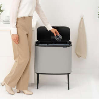Kosz Brabantia Bo Touch Bin 23+11 l Soft Grey - 7