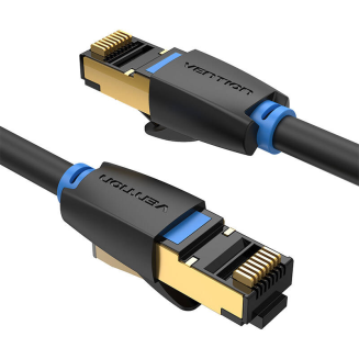 Kabel VENTION IKABF Cat.8 1m (czarny) - 2