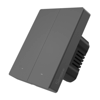  SONOFF M5-2C-80 Wi-Fi 2-channel light switch (graphite) - 2