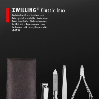  Zwilling Twinox manicure set - taupe, leather case, 4 pieces - Taupe - 2