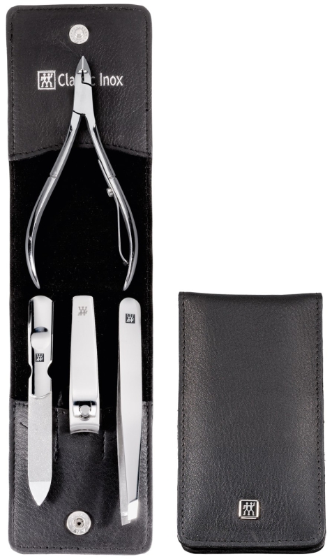  Zwilling Twinox manicure set - taupe, leather case, 4 pieces - Taupe