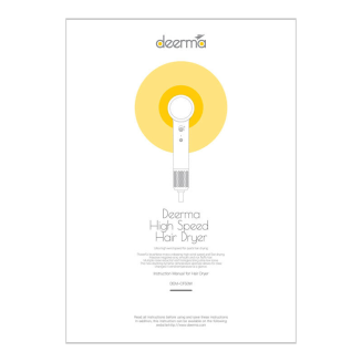 Suszarka do włosów DEERMA DEM-CF50W (różowa) - 8