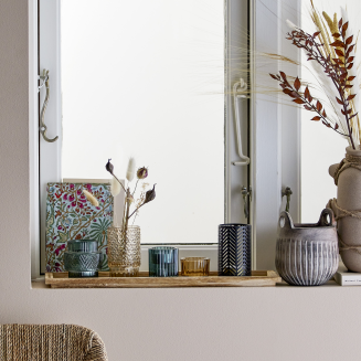 Zestaw 5 świeczników z tacą Bloomingville Sanga Blue | SZYBKA WYSYŁKA 24H | BESTSELLER - 2