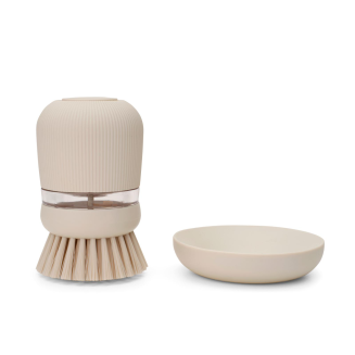 Szczotka do mycia naczyń z dozownikiem na płyn Brabantia SinkSide Soft Beige - 3