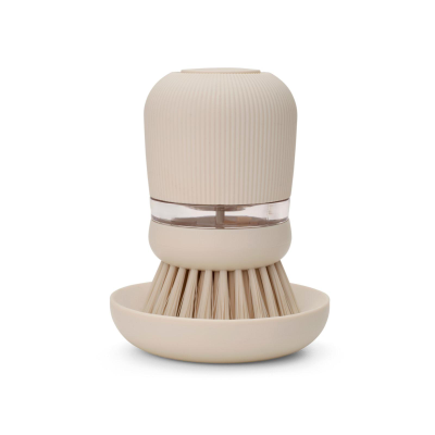 Szczotka do mycia naczyń z dozownikiem na płyn Brabantia SinkSide Soft Beige
