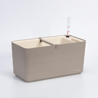 Donica samo-nawadniająca Urbalive Berberis jasnoszary 40x20 cm - 2