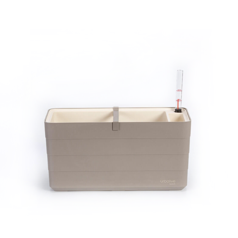 Donica samo-nawadniająca Urbalive Berberis jasnoszary 40x20 cm