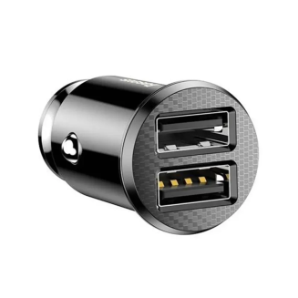 BASEUS Grain Charger 3.1A 5V 2x USB (black) - 3