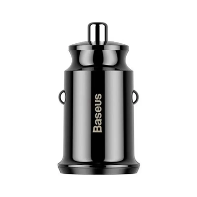 Ładowarka samochodowa BASEUS Grain 3.1A 5V 2x USB (czarna)