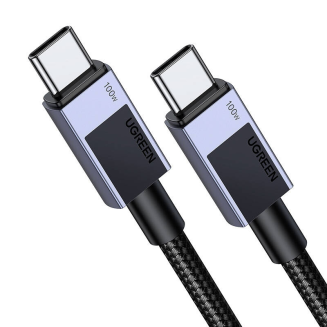 Kabel UGREEN L512 USB-C-USB-C 0.5m 100W 5A (czarny) - 2