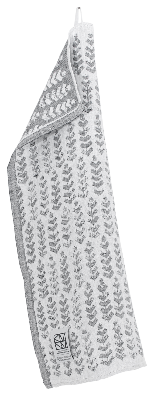  Lapuan Kankurit RUUSU X HVITTRÄSK towel white-gray 48x70 cm