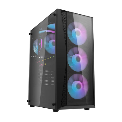  DARKFLASH DK352 Plus Computer Case + 4 Fans (Black)