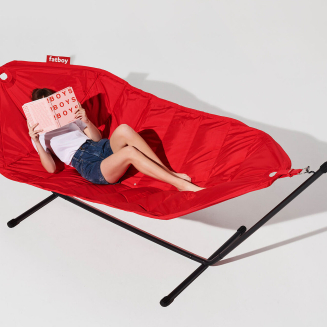  Fatboy Headdemock Superb Deluxe Red hammock with black stand - 8