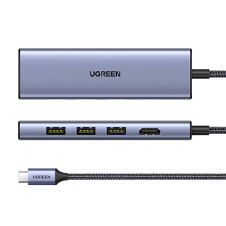 Hub UGREEN Revodok CM511 6-portowy - 3