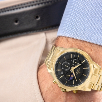 Zegarek Męski Giewont Chronograph Sapphire Złoto Czarny GW9460-B4 - 4