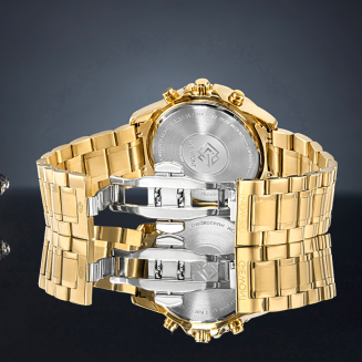 Zegarek Męski Giewont Chronograph Sapphire Złoto Czarny GW9460-B4 - 6