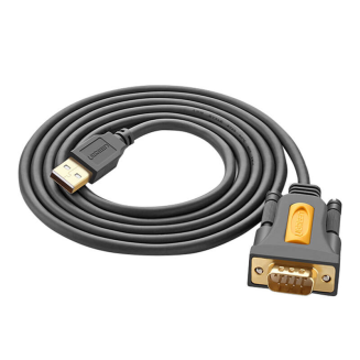 Kabel UGREEN CR104 USB-A-DB9 RS-232 2m (czarny) - 2