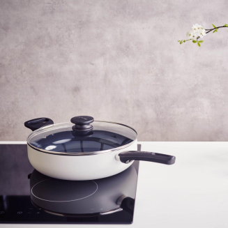 Patelnia głęboka z powłoką nieprzywierającą Brabantia Indu+ 28 cm z pokrywą - 4