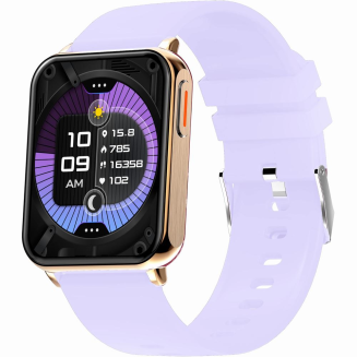Smartwatch Gravity Różowe Złoto Fioletowy 2 Paski GT17-3 - 5