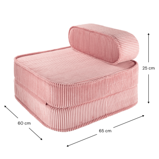 Rozkładany fotel dziecięcy Wigiwama Flip Chair Pink Mousse - 8