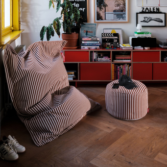Pufa Fatboy Original Slim Terry Cognac Creme 155x120 cm - 5