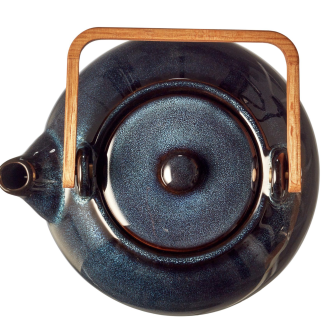 Dzbanek kamionkowy z sitkiem Bitz Dark blue 1.2l - 4