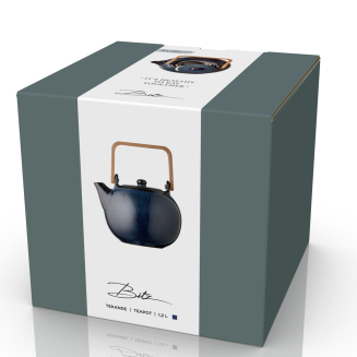 Dzbanek kamionkowy z sitkiem Bitz Dark blue 1.2l - 7