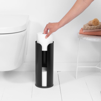Zestaw 3 akcesoriów toaletowych Brabantia ReNew Matt Black - 6