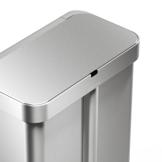 Kosz Simplehuman Sensor z czujnikiem ruchu i głosu 34 + 24 l stalowy - 5