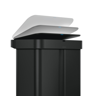 Kosz dwukomorowy Simplehuman Sensor z czujnikiem ruchu i głosu 58l czarny - 3
