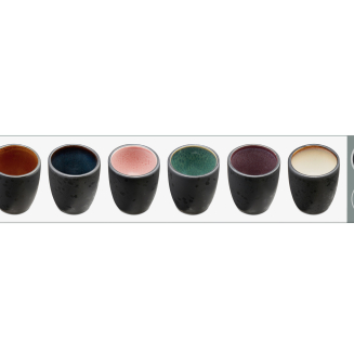Set of 6 pieces of Bitz Black mix espresso cups 90 ml - 7