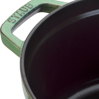 Garnek żeliwny okrągły Staub - 5.2 ltr, Miętowy - 2