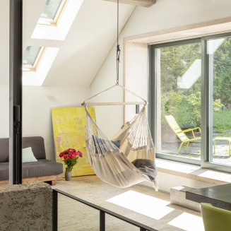 Fotel hamakowy La Siesta Habana latte kingsize - 2