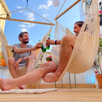  La Siesta Habana latte kingsize hammock chair - 5