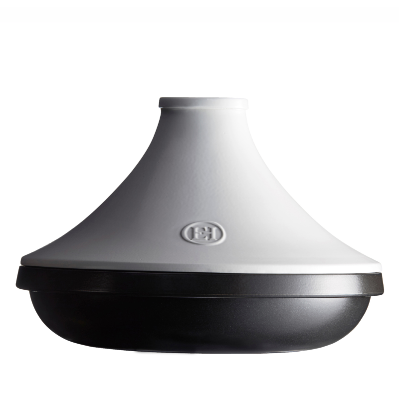 Naczynie tagine Emile Henry Delight 2l czarno-biały indukcja