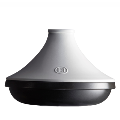 Naczynie tagine Emile Henry Delight 2l czarno-biały indukcja